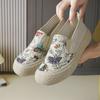 Embroidered Cloth Shoes Children's Spring New One-pedal Casual Sports Shoes Cloth Shoes Women