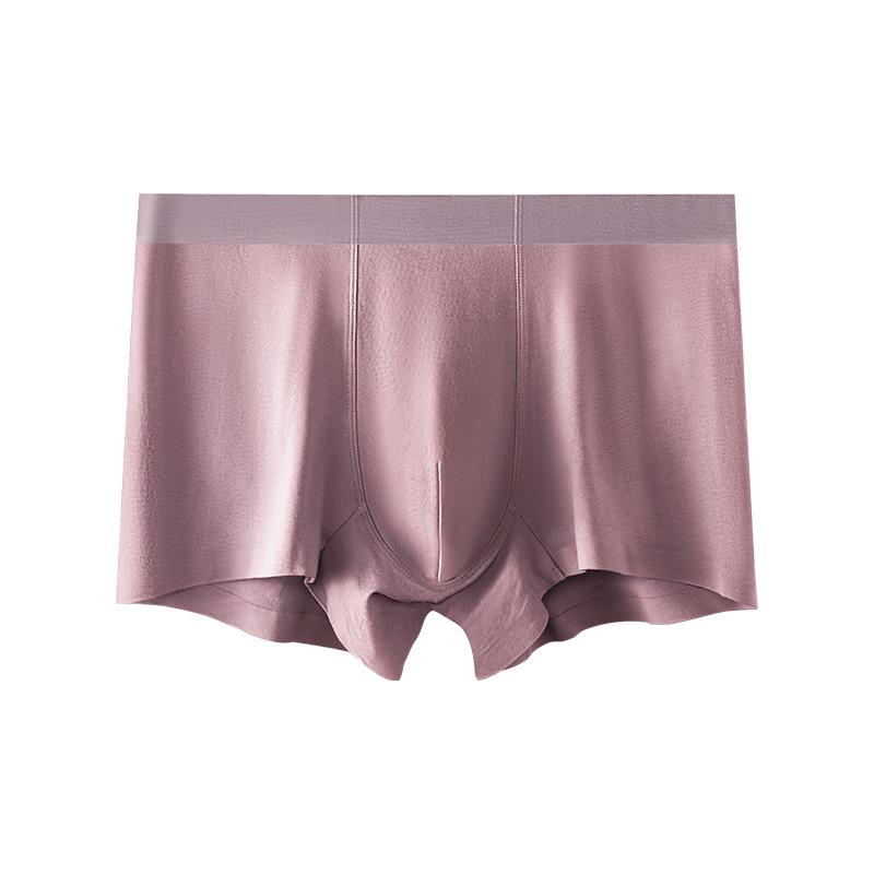 Мужские бесшовные антибактериальные хлопковые трусы-боксеры — приятные для кожи, дышащие и удобные.