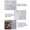 6Pcs Cat Masque Kit DIY Hand Painting Blank Cat Masque with Fur Eye Mesh Felt Sheet Furry Animal Therian Masquerade Accessory