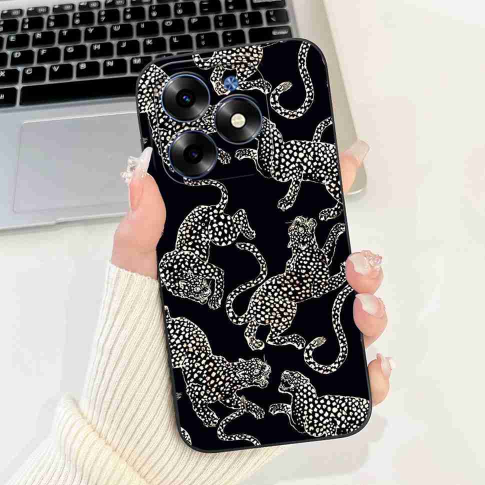 Silicone Casing For Tecno Spark Go 2024 BG6 Cases Soft Shell New Fashion Animal Phone Cover For Tecno SparkGo 2024 Bumper