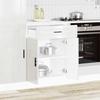 VidaXL Armoire de cuisine Porto blanc brillant bois ingénierie 853969