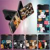 Kindle Котят Для Samsung Galaxy Z Flip 5 4 3 Чехол Ударопрочный Жесткий Чехол Телефон Z Flip 6 7 5G Z Flip 5 4 5G TPU PC Жесткий Coq