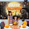 Happy Halloween Backdrop Banner - 71 × 43.3 Inches