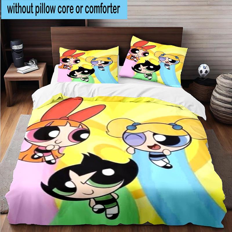 3PCS Power police Adventure 3pcs Bedding,Including 3PCS Duvet Cover And 2pcs Pillowcases Perfect for Christmas,Ideal for Bedroom, Dormitory