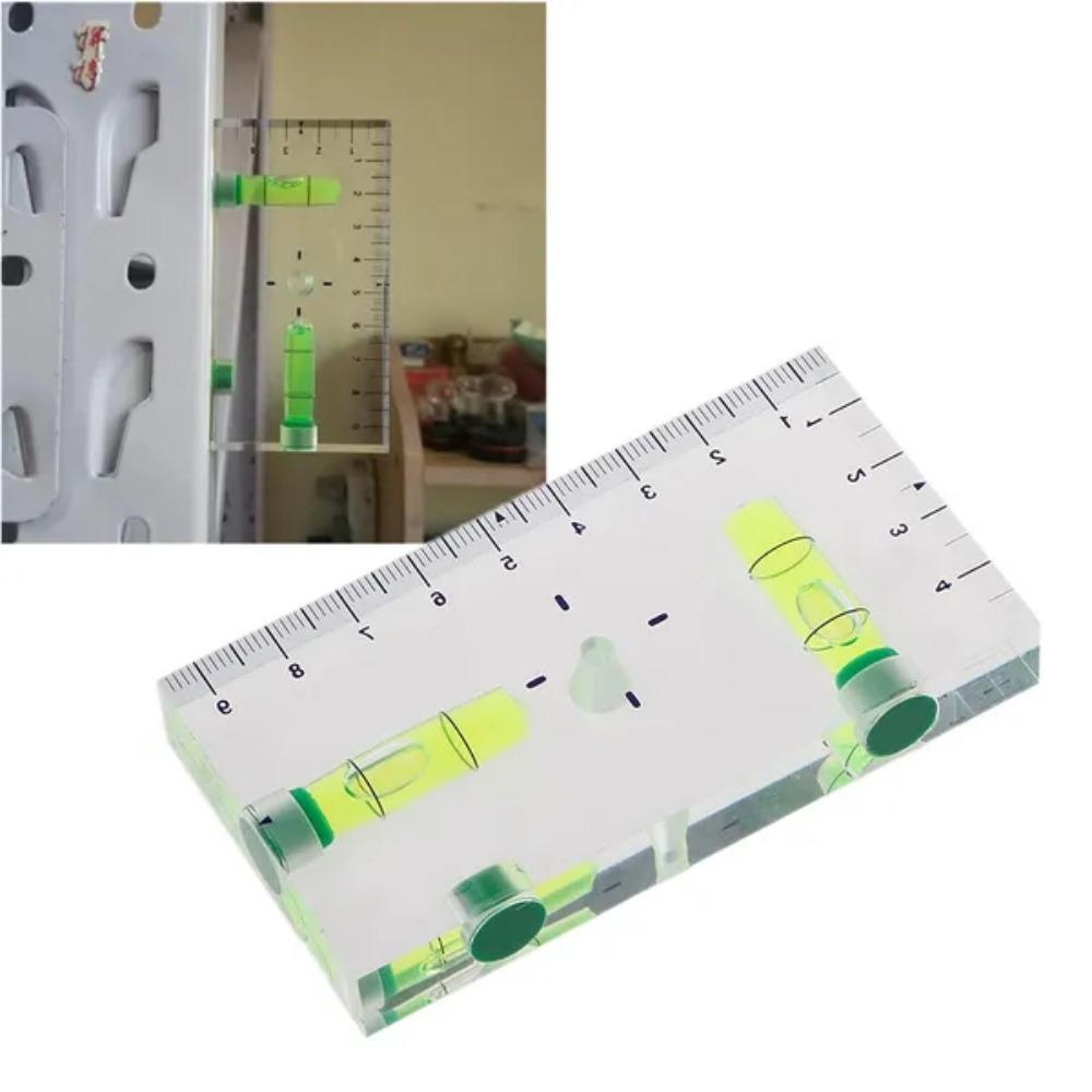 High Precision Transparent Two Direction Magnetic Level Bubble Mini Level MAS