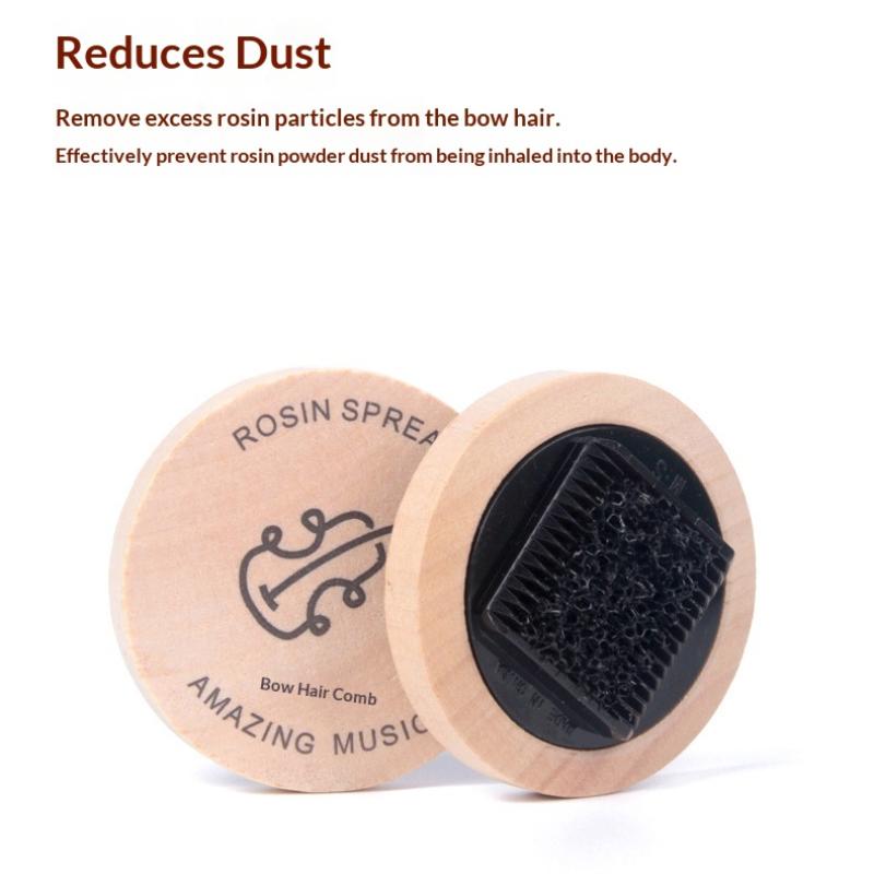 Расческа для смычка скрипки Расческа для смычка Распределитель канифоли Большая виола Удаляет излишки канифоли Осветляет тон Аксессуары для скрипки