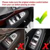 TTCR-II Interior Window Glass Lift Switch Button For Mercedes C Class W205 2015- And GLC Class 2016-, 1 Pc Front Left Window Control Power Push