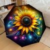1pc Colorful Sunflower Artwork Umbrella with Plastic Handle,Suitable for All Seasons Home Travel Outdoor UmbrellaDD1258