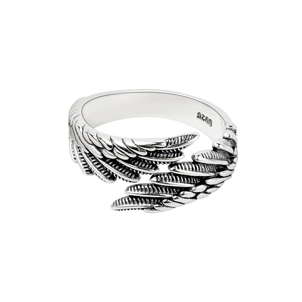 925 Sterling Silver New Simple Design Bump Retro Rings Retro Distressed Opening Handmade Ring Fashion Fine Jewelry
