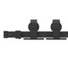 Sliding Door Hardware Set 183 cm Steel Black