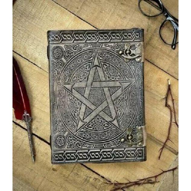 Антикварная пентаграмма, 620-страничный кожаный журнал, книга с подкладкой и без подкладки, альбом для рисования, дневник