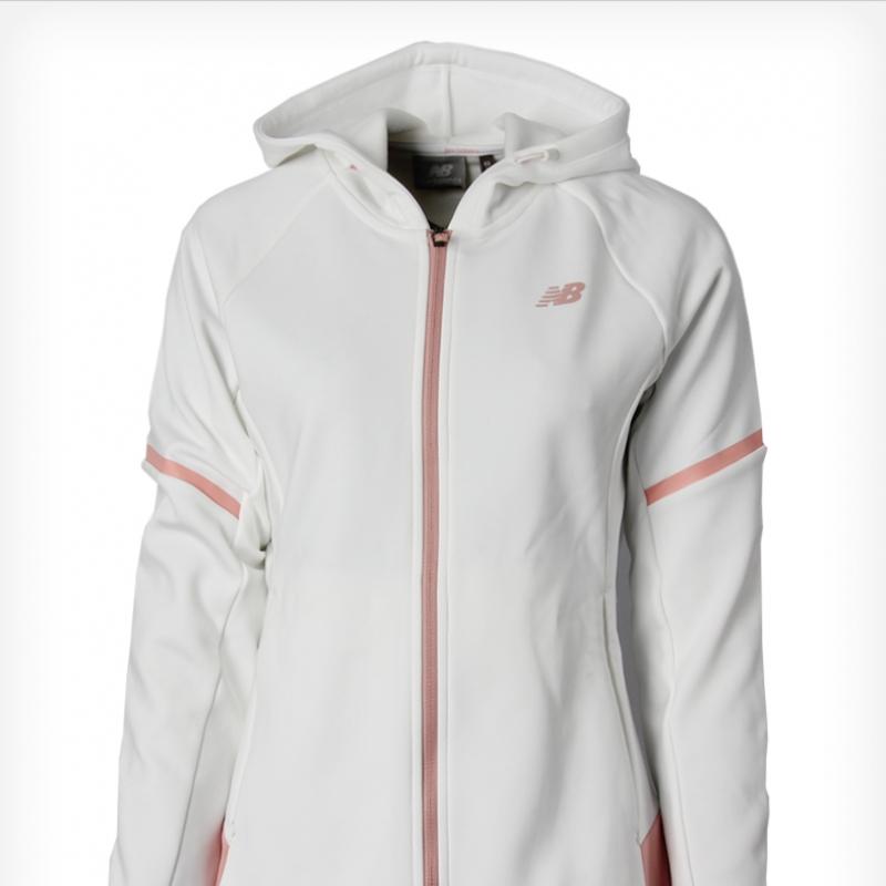New Balance Толстовка W Brushed Soft Training Hoodie на молнии Nbmd947032 10 Белый