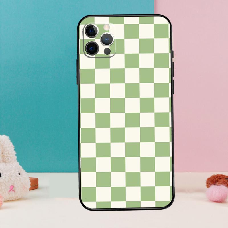 Чехол для телефона в клетку Шахматная доска Для IPhone 18 17 Air 16 15 14 13 11 12 Pro Max 12 13 mini 15 16 Plus 16e Чехол Coque