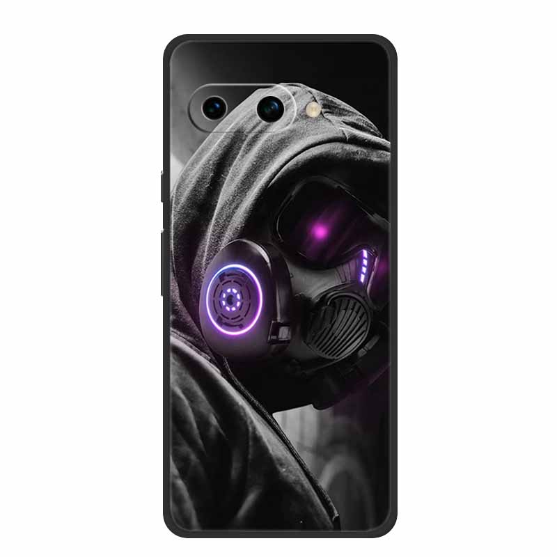 Для Google Pixel 9a Задняя крышка Чехол Ударопрочный Черный Силикон Мягкий ТПУ Чехлы для телефона Для Google Pixel 9a Чехол 9 A 6.3" Funda Capas