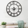 Металлические железные часы в скандинавском стиле 40 см Декоративные настенные часы Часы с римскими цифрами Офис