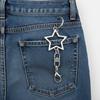 10Pcs Multi Styles Spring Snap Keychain 360 Rotate Star Shaped Clasp  DIY Jewelry Making