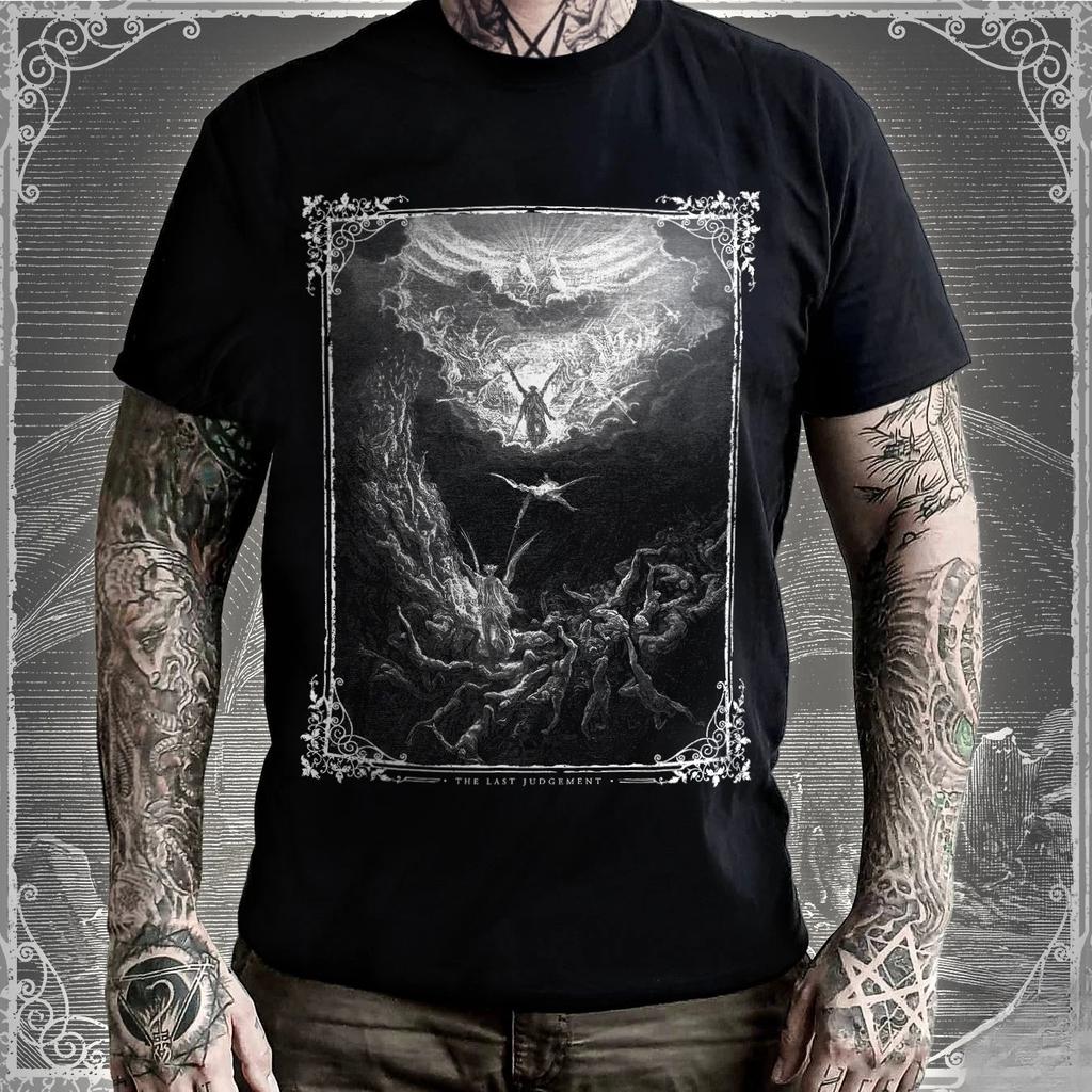 Футболка Гюстава Доре Страшный Суд | Классическая гравюра Апокалипсис / Армагеддон / Оккультное темное искусство XIX века