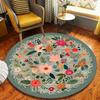 Round Bear Rug, Cabin House Rug, Bear Rug, Bear Carpet, Cabin Nature Animals Round Rug, Bear Round Rug, Round Wildlife Rug