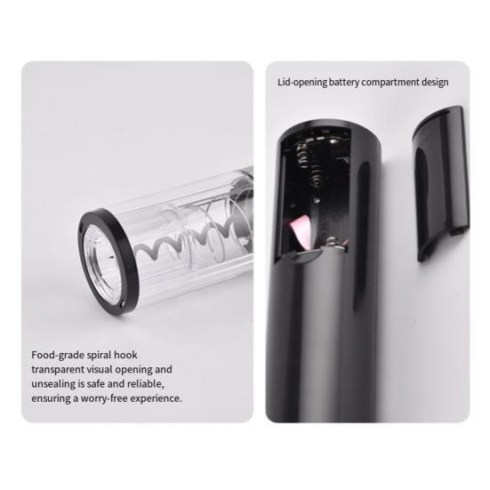 Электрический штопор для вина Автоматический штопор с фольгорезчиком Управление в одно касание Инструмент для легкого извлечения пробок Подарок для любителей вина