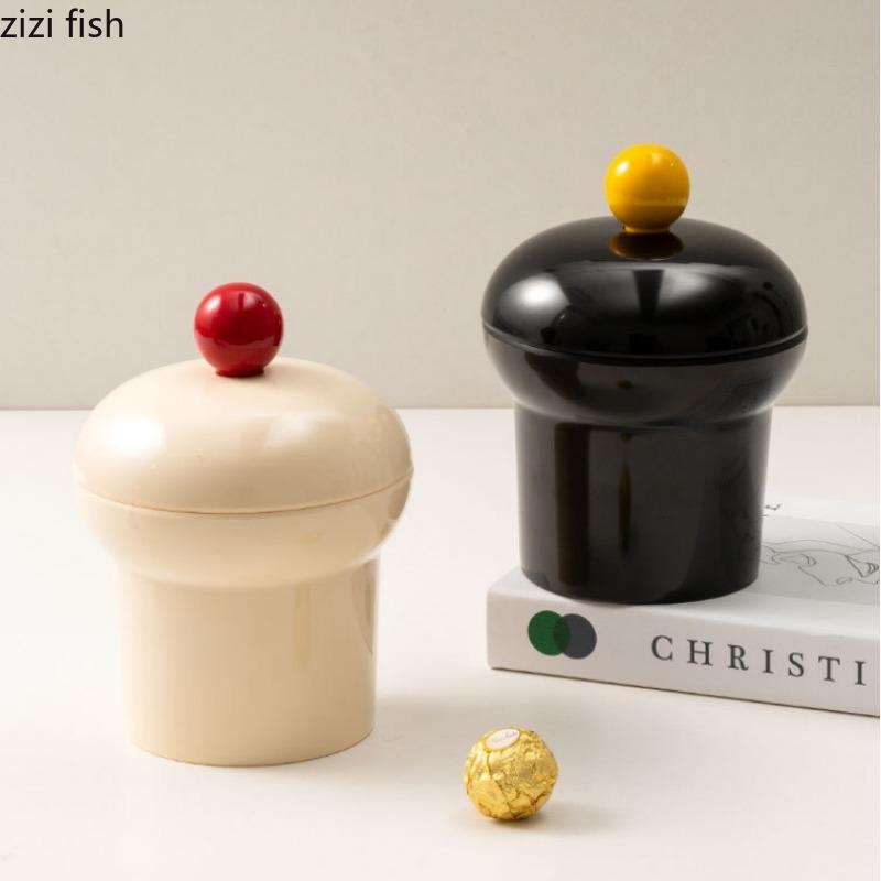 Керамическая банка для хранения продуктов питания Круглый поднос для хранения Чаша для сухофруктов Поднос для закусок Бутылка для хранения Банки для конфет Банка для ватных палочек