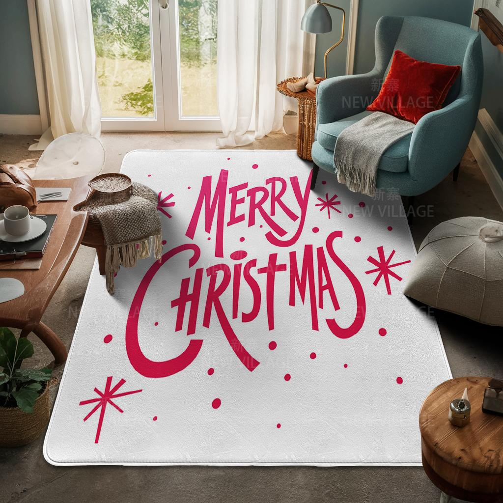 Ковер у входа в дом Домашний коврик у двери Гостиная Ванная Комната Ноги ванная комната Нескользящие коврики с водопоглощением для ванной Счастливого Рождества зима