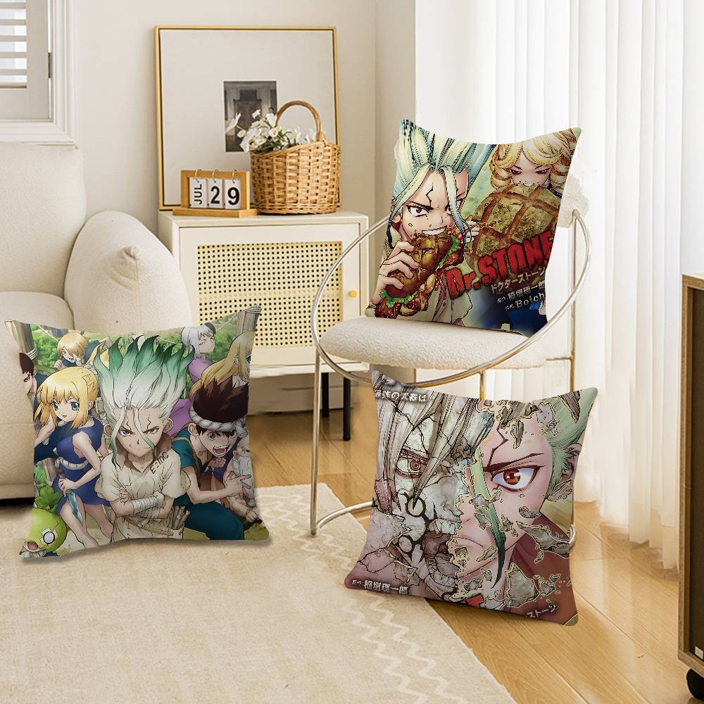 Popular D-Dr S-Stone Sci-Fi Anime 45*45Cm Cushion Cover Pillow Cover Decor Pillowcase Home Pillowcase For Couch Pillow