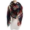 Classical Warm Plaid Scarf Fashionable Winter Autumn Big Kerchief Elegant Tippet Festival Gift