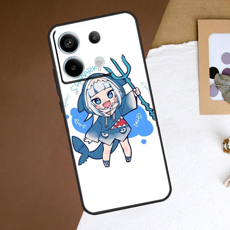 Gawr Gura Hololive Anime Case For Redmi Note 11 12 13 Pro Plus 9 10 10S 11S 12S Redmi 12 9C 10C 12C 13C Back Cover