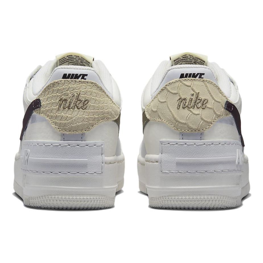 Nike Air Force 1 Shadow Sail Earth Python Women Sneakers Cream Photon-Dust Phantom FD0804-100