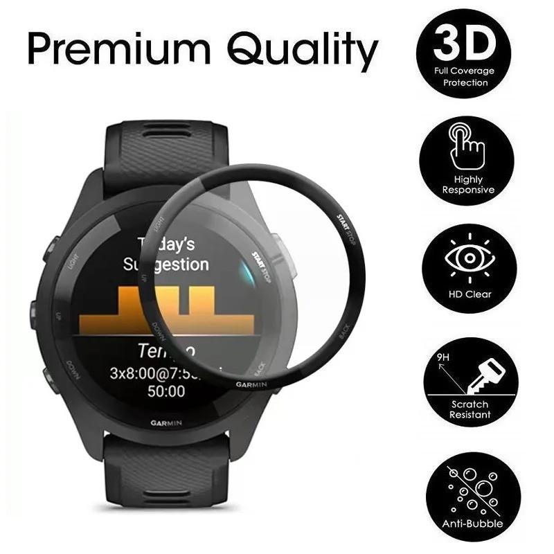 3D Curved Soft Screen Protector for Garmin Forerunner 965 / Forerunner 265 265S Smart Watch Full Cover Protective Film
