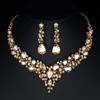 Jewelry Accessories Wedding Jewelry Set Women Necklace Necklace Ear Studs Set Korean Style Earrings