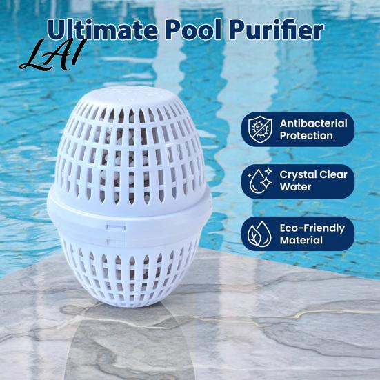 Easy Install Pool Filter Swimming Housing Fit 7.5K-20K Gallons Pools 5 Stage Large Capacity System Filtration System Above Ground & In-Ground