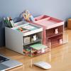 Large Capacity Stationery Holder Pen Holder Desktop Organizer Pen Container Stationery Storage Box