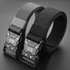 Fashionable Buckle Alloy Men Nylon Woven Waist Belt For Daily And Outdoor Use