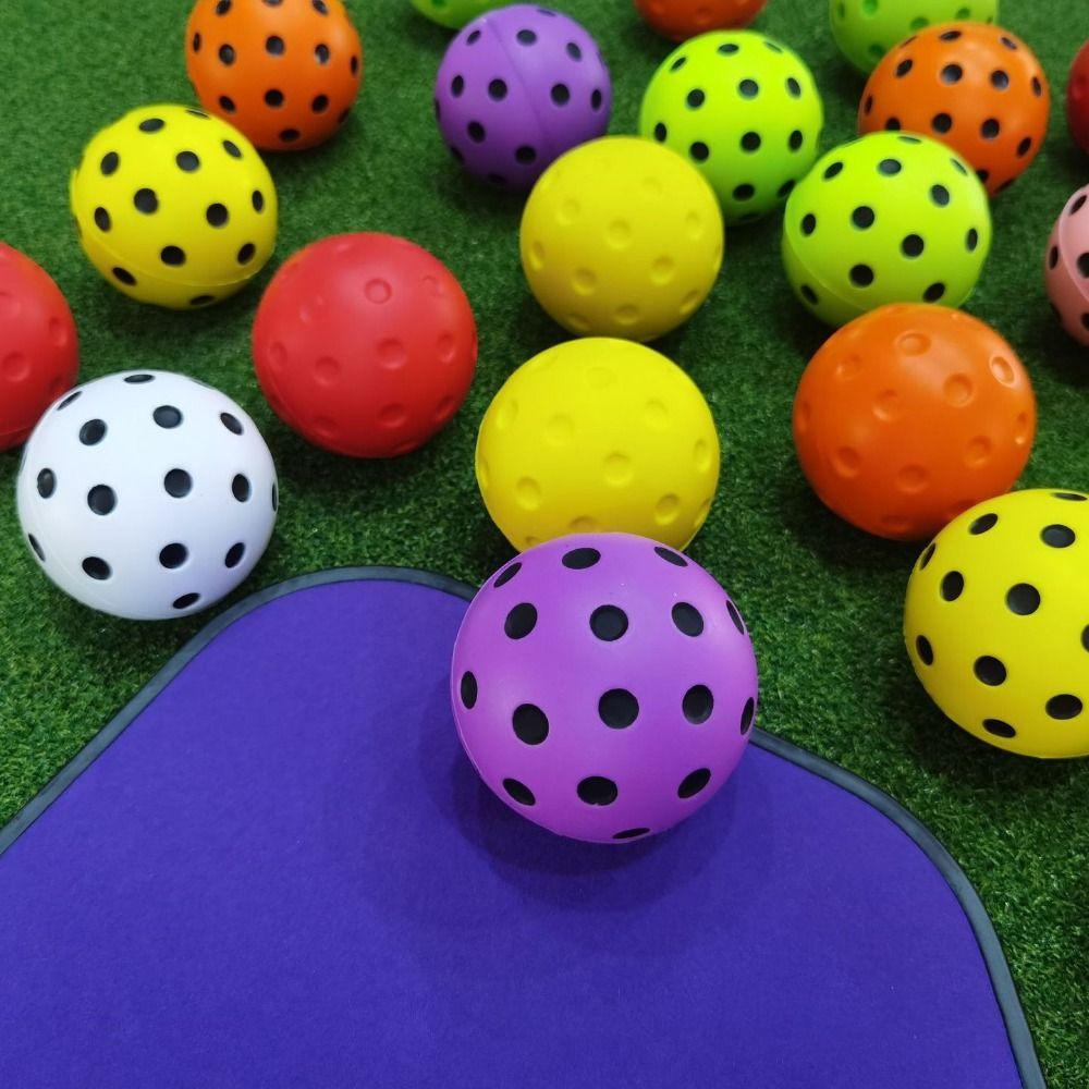 PU Foam Pickleball Training Balls High Bounce Quiet Pickleball Balls for Pickleball Training