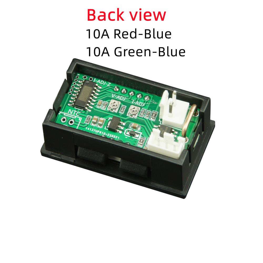 3 цифровых постоянного тока 0-100 В 50A/100A, вольтметр, амперметр, двойной светодиодный цифровой измеритель напряжения и тока, подсветка шрифта, красный, 10A