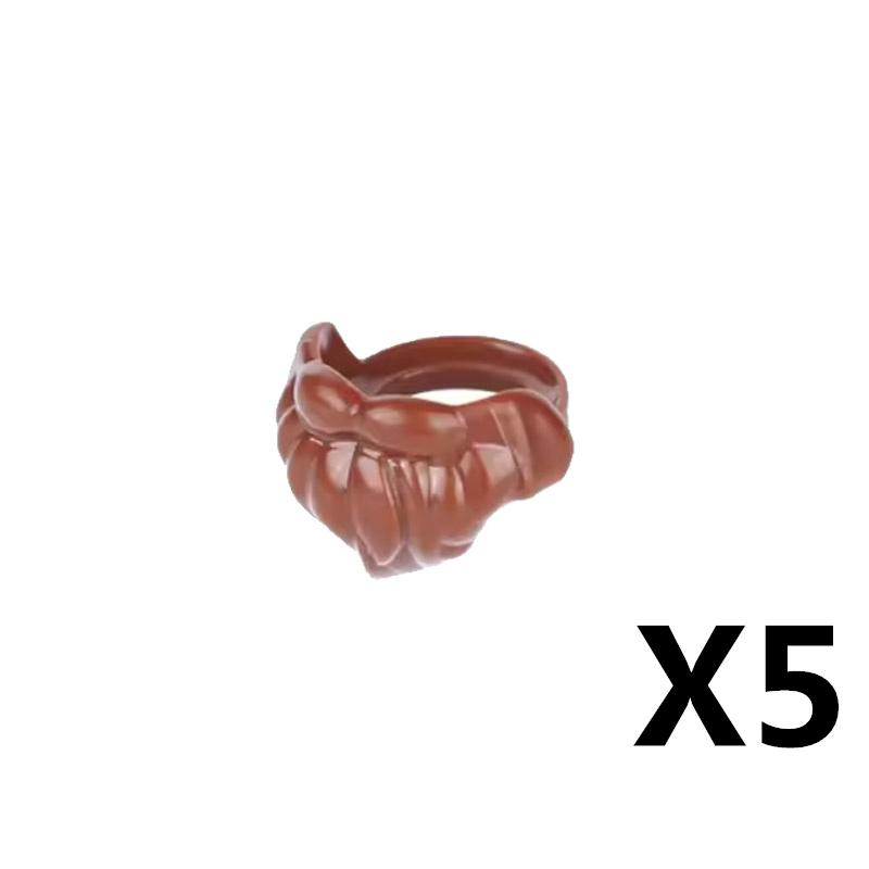 MOC Medieval Soldier Building Blocks King Beard Military Helmet Scarf Goggles Belt Cowboy Hat Duck Cap Mini Toys Brick Gift K042