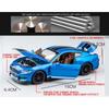 1/32 High Simulation Supercar Ford Mustang Shelby GT350 Модель автомобиля из сплава, игрушечная машинка для детей с 4 открытыми дверями, детские подарки