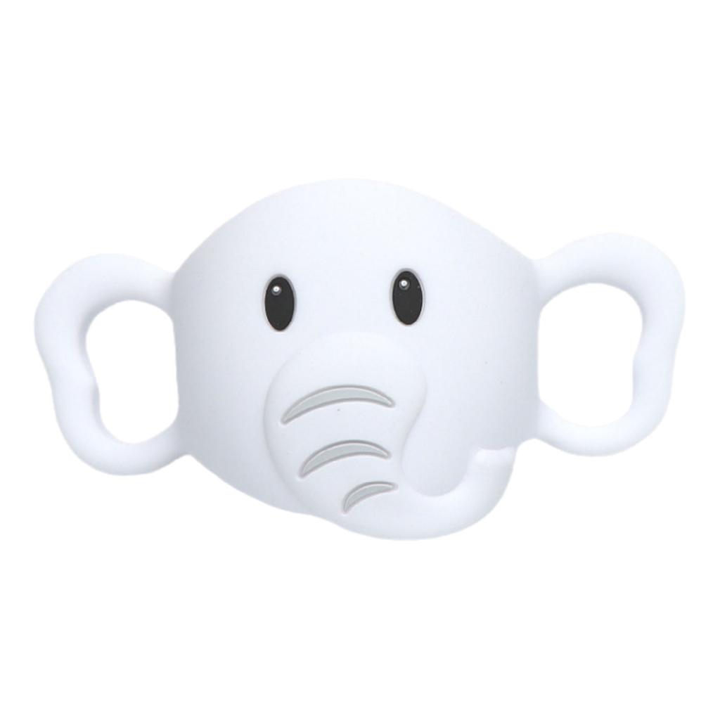 Elephant Pattern Baby Bottle Handle Transitional Sippy Cup Handle Grip for Baby Bottle Universal Removable Grip Portabl