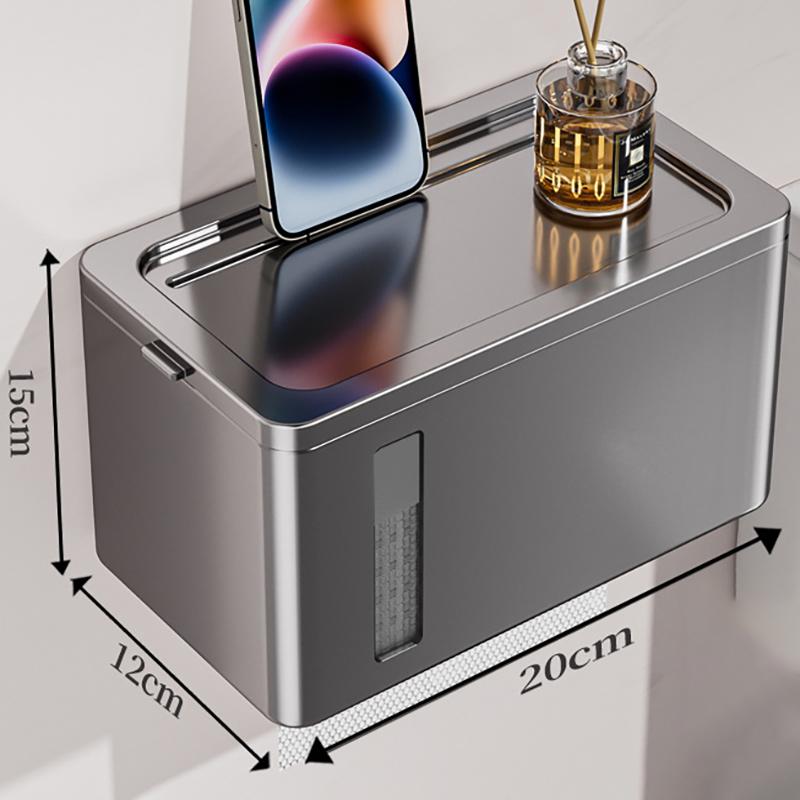 Bathroom Accessories Paper Towel Dispenser Wall Tissue Dispenser Paper Towel Holder Punch Free Towel Dispenser for Toilet