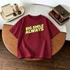 Printed Letters Children Tshirts Simple Fashion Baby Girl Boy Casual Tshirt Tops Crewneck Short Sleeve Kids Summer Clothing NEW