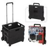 Chariot - H&S Collection - Aluminium - Caisse Pliante 30L - Noir - Charge Max 18kg
