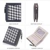 Baellerry Women Fashion Short Wallets Classic Design Bifold Wallet Zipper Hasp Card Holder Coin Purse