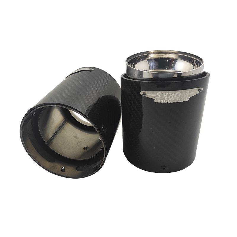 Декорация выхлопной трубы JCW из углеволокна для Mini Cooper