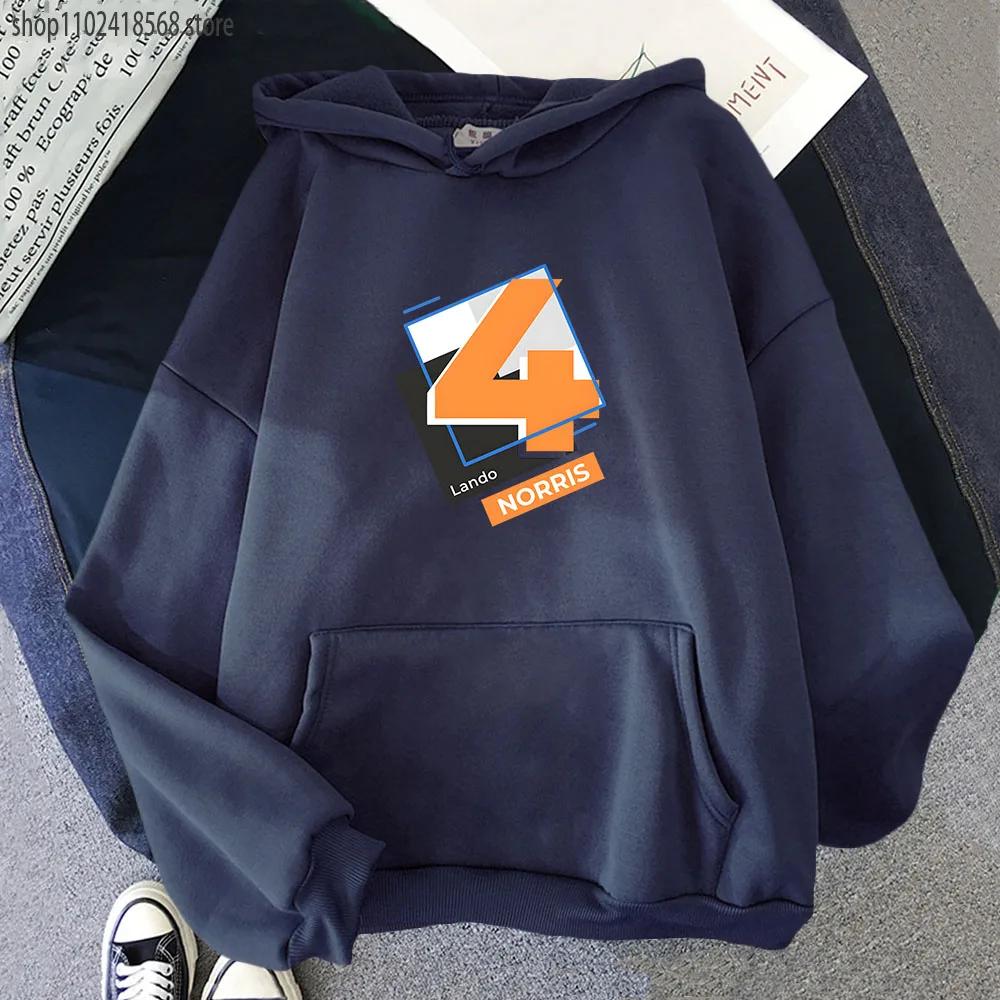 Мужская одежда F1 Hoodies Number 4 Sweatshirt Y2k Clothes Осень Зима Женская Унисекс Streetwear Длинный рукав Top