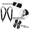 Suspenders For Unisex Adjustable Side Clip Cross Shoulder Straps Elastic Braces Costume Suspenders Harness Man For Pant