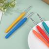 1 шт. 2,0-6,0 мм Радужная мягкая ручка для вязания крючком, резиновая ручка, швейные инструменты для вязания крючком