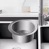 Basket Stainless Steel Sink Drain Kitchen Hanging Storage Drain Rack Dry and Wet Separation Hook Garbage Filter Basket