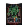 Trust in God Knitted Blanket Flannel Horror Halloween Cthulhu Lovecraft Occult Thin Throw Blanket for Home Couch Bedroom Quilt