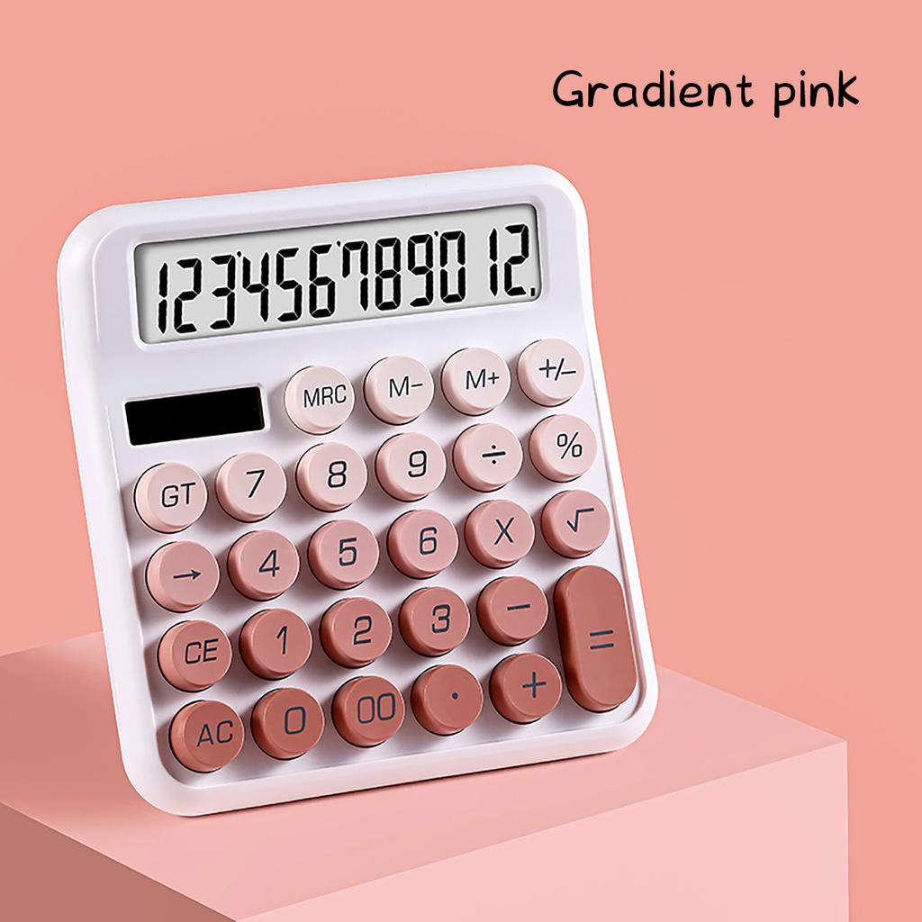 Financial Accounting Tools 12 Digit Dual Power Large Keypad Calculator High Color Goddess Model Back To School Teaching Supplies